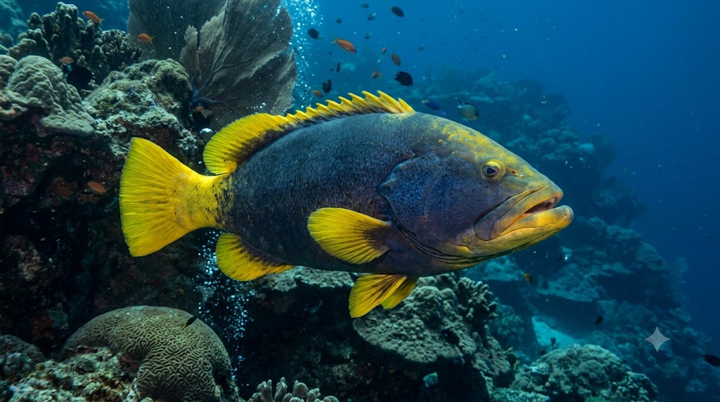 Epinephelus flavocaeruleus